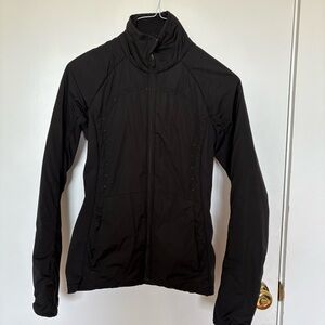 Lululemon Athletica Black Jacket High Collar Slim Fit